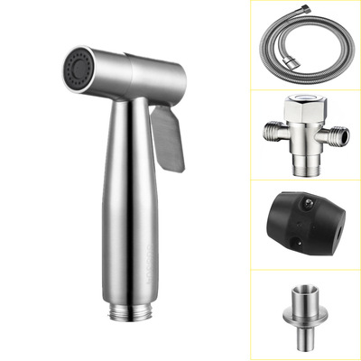 Fregadero de la cocina pull-out 304 PISTOLA DE PULVERIZACIÓN de acero inoxidable cuenca vegetal fregadero rociador de agua rociador de alta Booster boquilla