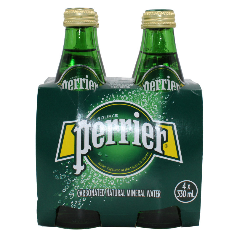 Imported Beverage France Paris Water Sparkling Natural Mineral Water Original Lemon Lime Flavor 330ml*24 Bottles