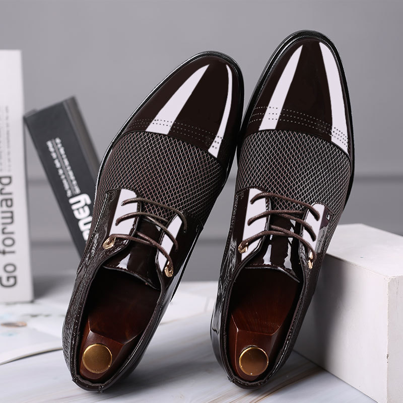 Men's Shoes Summer 2024 New Leather Shoes Men's Business Formal Shoes Men's Casual Shoes Versatile Wedding Shoes Dropshipping