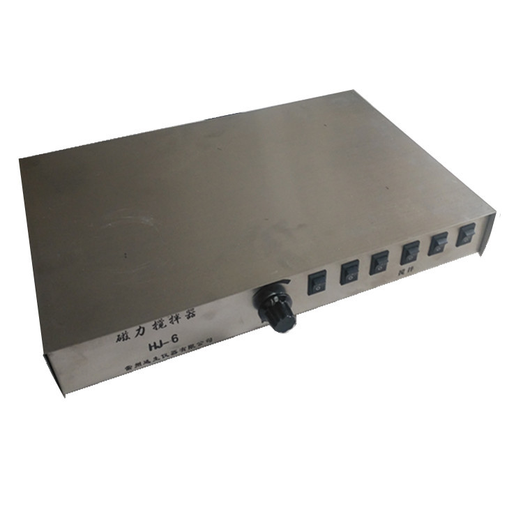 HJ-6 六联不加热搅拌器多头同步异步搅拌不锈钢工作台面