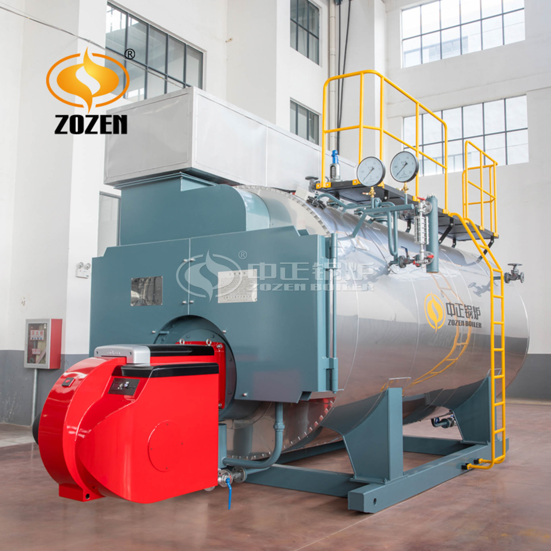 WNS4-1.25-Q(二回程）4000kg/t 燃油燃气蒸汽锅炉蒸汽发生器