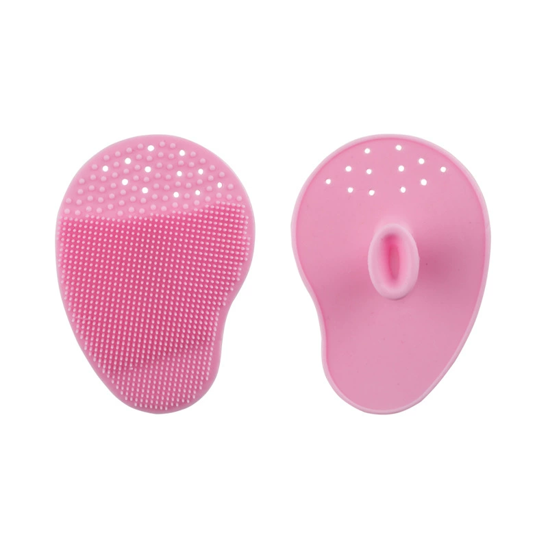 Silicone Face Cleansing Brush, soft silicone, 4 color options, compact handheld design