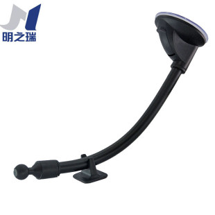 Factory supply aluminum long rod bendable and supportable windshield ball head four-buckle connector suction cup bracket