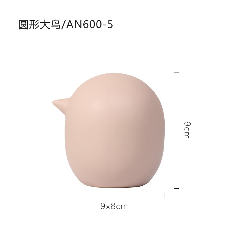 Nórdico moderno arte simple viento modelo habitación estudio cerámica color pájaro suave decoraciones adornos creativos al por mayor