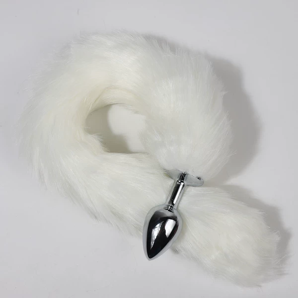 White tail anal plug
