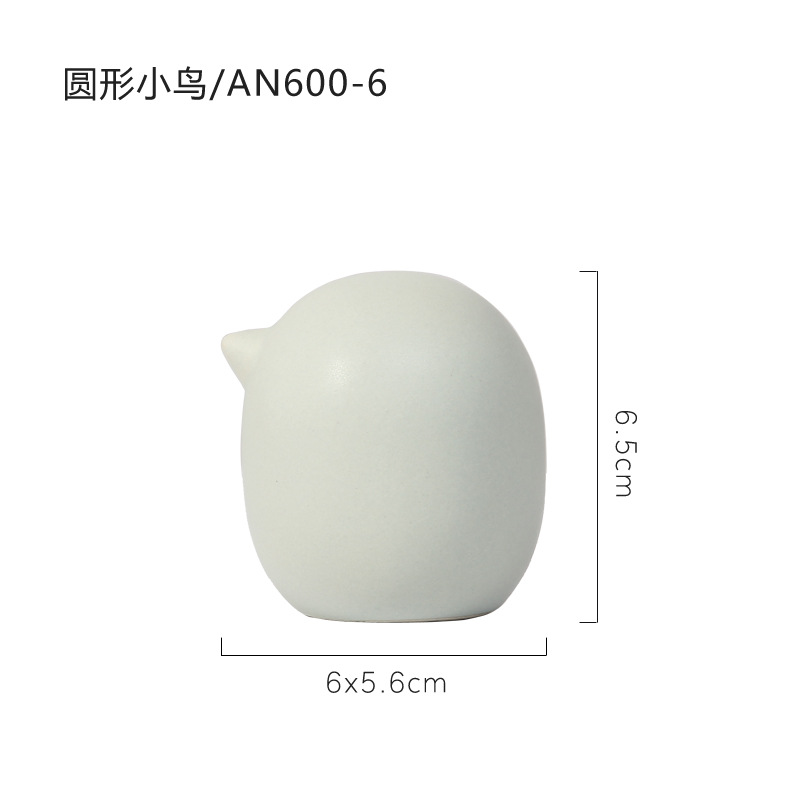 Nórdico moderno arte simple viento modelo habitación estudio cerámica color pájaro suave decoraciones adornos creativos al por mayor