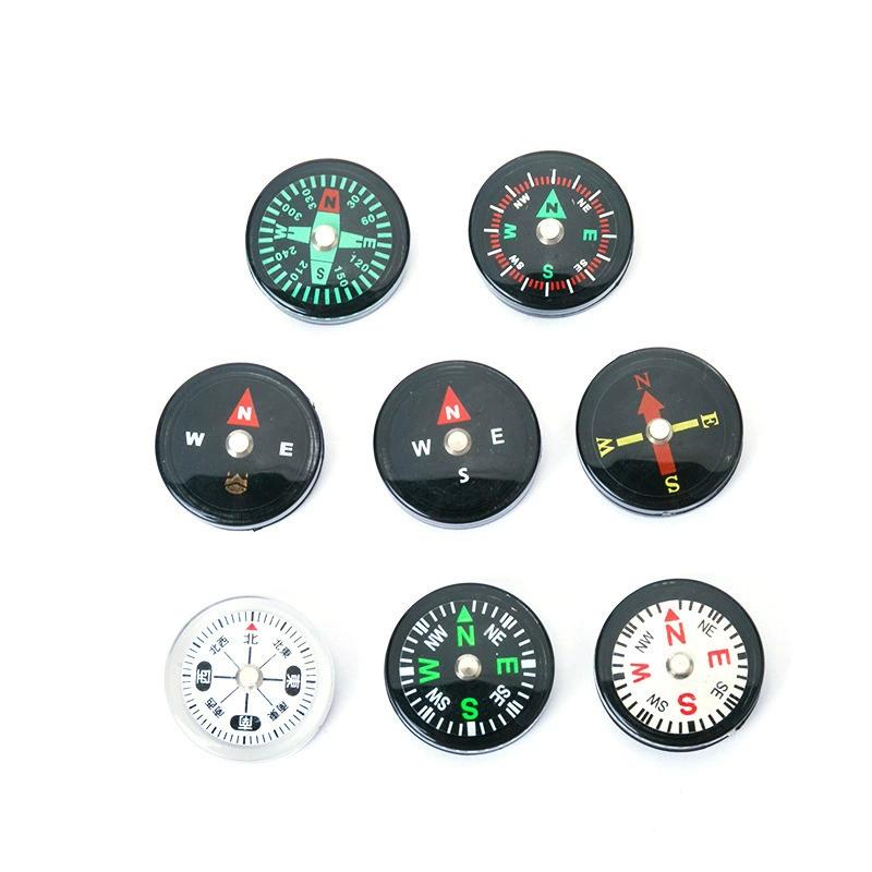 Профессиональные производители поставляют компас с внешним диаметром 16 мм, аксессуары для улицы, миниатюрный пластиковый компас с Северной иглой