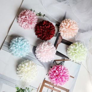 Simulation Dandelion flower head ball chrysanthemum chrysanthemum chrysanthemum small fresh wedding use flower shooting props DIY flower art