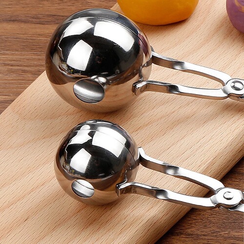 Small Potato Balls Homemade Shrimp Balls Creative Round Balls Effortless Meatball Maker Round Digging Spoon