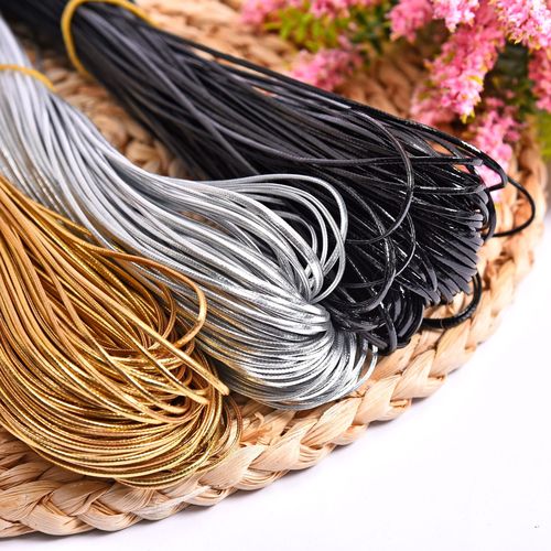 PU soft cord, four-fold pressure strip 3mm 4mm colored leather strips DIY accessories butterfly knot clothing accessories wholesale