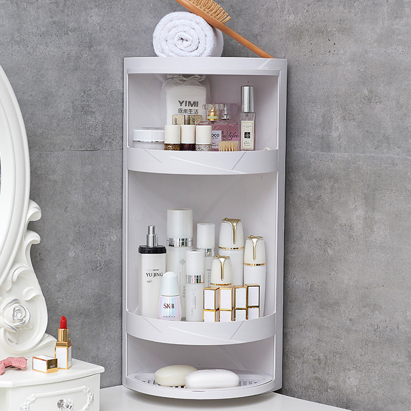 Bathroom Storage Rack Punch-free Wall-hanging Triangular Storage Rack Kitchen Bathroom Washstand Corner Shelf