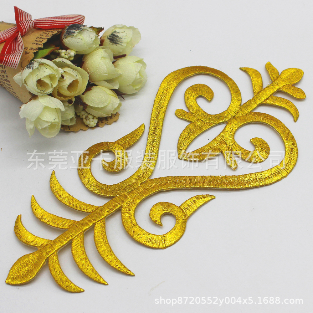 服装辅料 DIY材料 舞蹈演出服古装民族服饰 补丁刺绣背带胶布贴