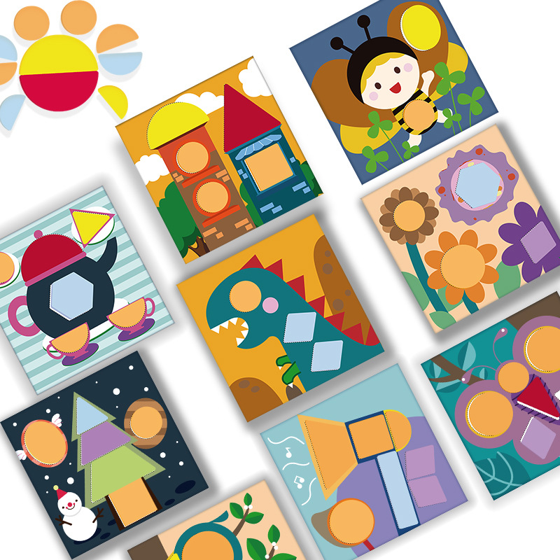 Rompecabezas de educación temprana para niños rompecabezas de Desarrollo Educativo juguete de madera jardín de infantes variedad creativa niños y niñas regalo
