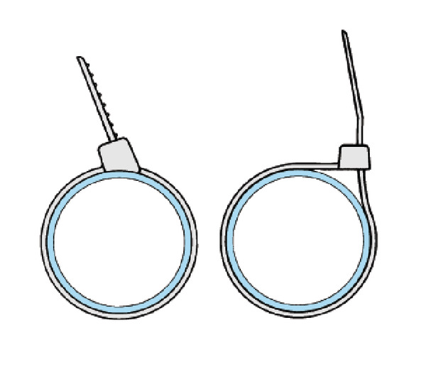 海尔曼太通CTT，HT系列自然色黑色软管套管扎带CTT20R