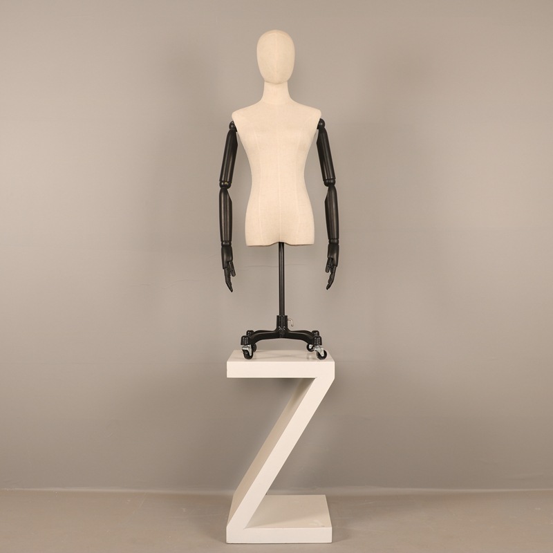 Maniquíes de exhibición, maniquí femenino de medio cuerpo, maniquí de tienda de ropa, maniquí de medio cuerpo, color dorado, para exhibición en vitrina, maniquí de cuerpo humano, soporte para maniquí.