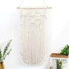 White tapestry with butterfly