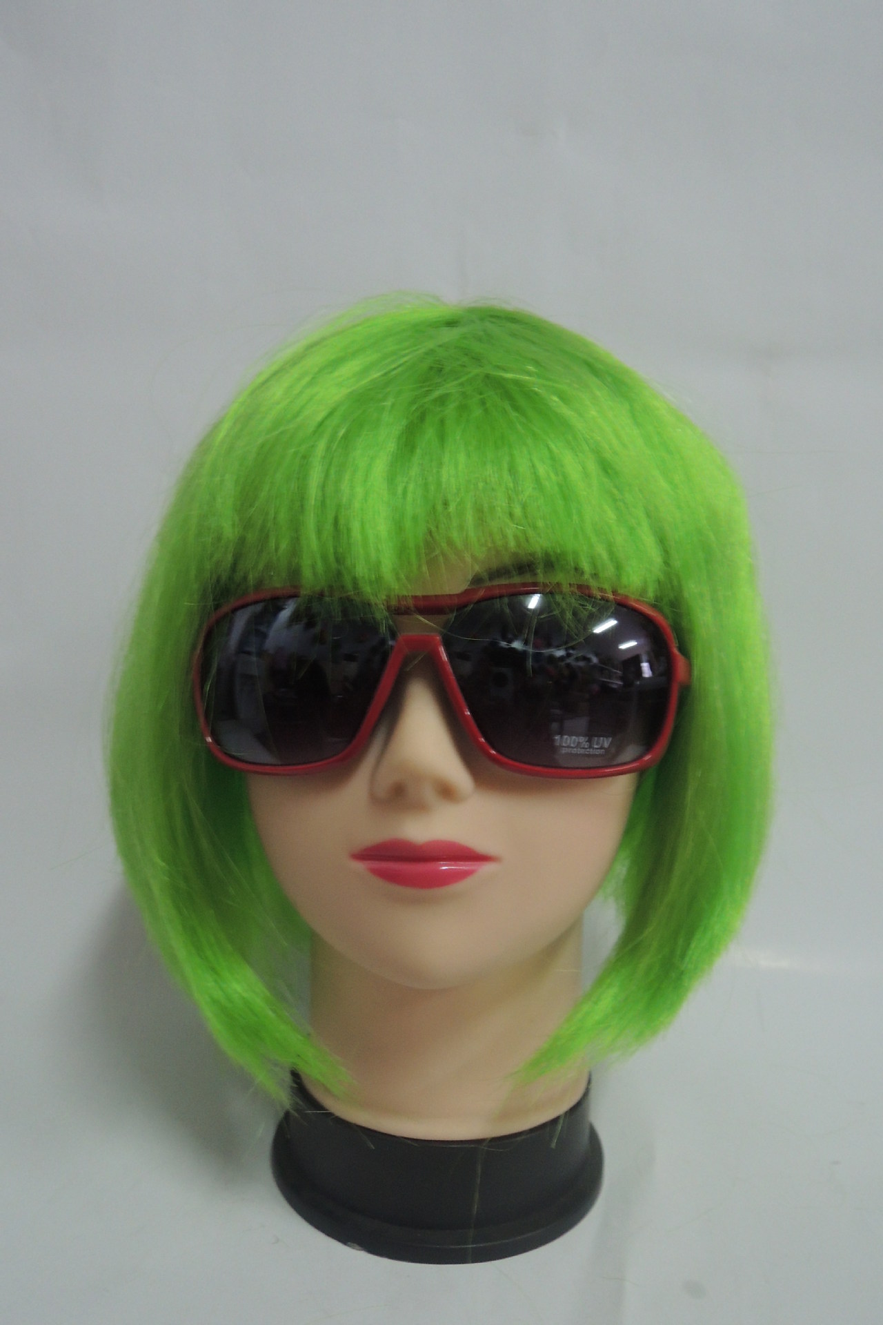 Suministro transfronterizo Carnaval Qi Bangs estudiante Festival de Pelo colorido BoBo cabeza Halloween estudiante corto Peluca de pelo tocado image 11