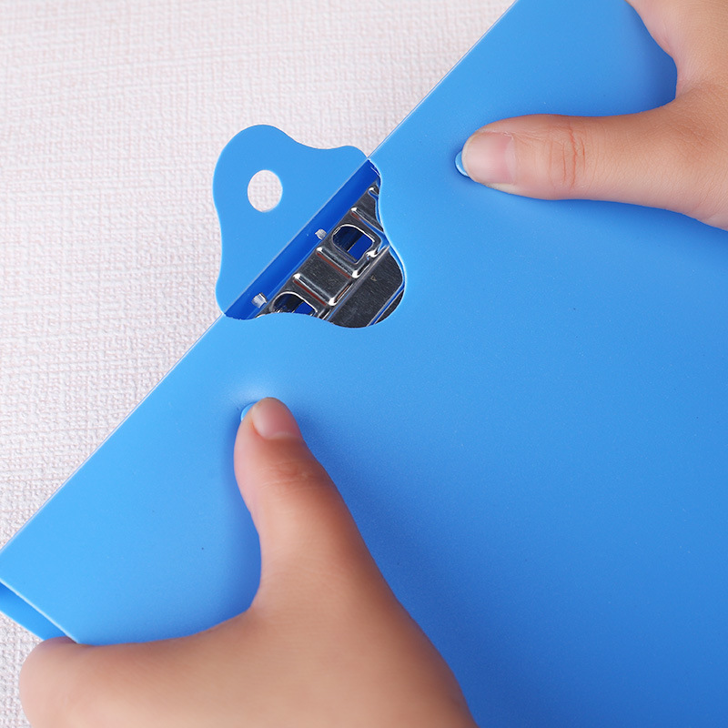 Suministros de oficina PP nuevo material colgante Carpeta de plástico azul vertical carpeta de archivos A4 recuperación al por mayor