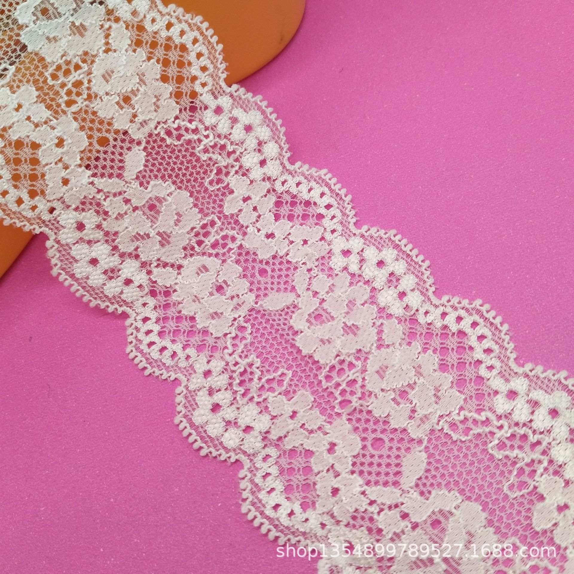 现货锦氨蕾丝花边 双边弹力花边 经典老花 内裤蕾丝辅料 服饰花边