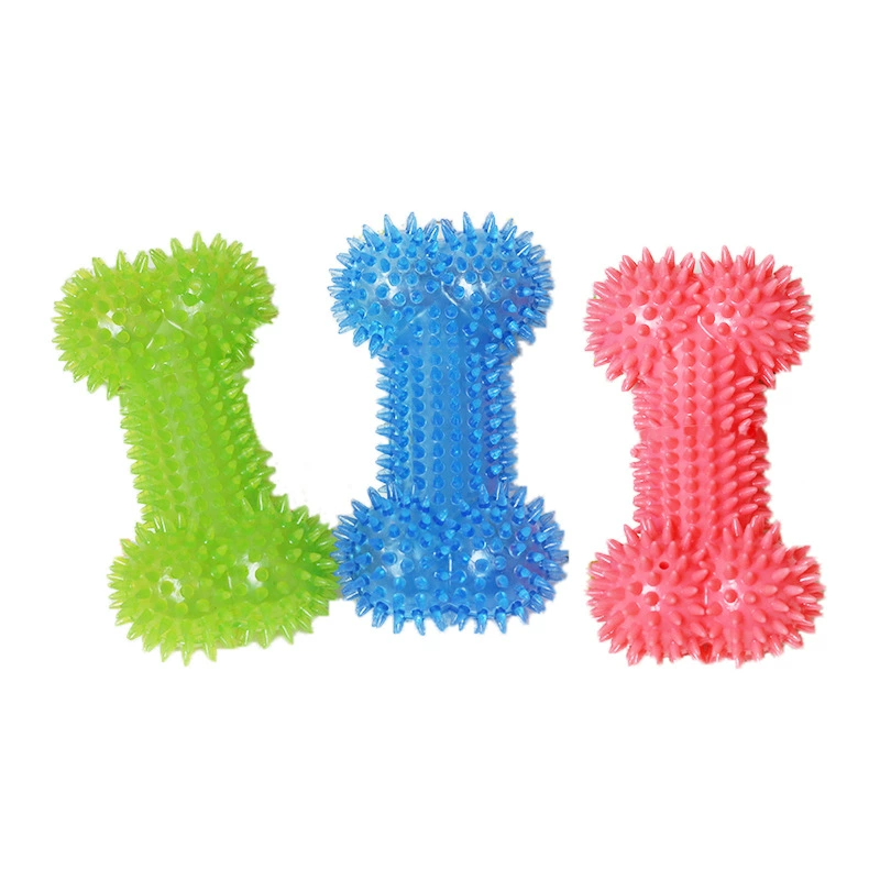 Игрушка собаки зубоврачебной чистки ТПР устойчивая к укусам взаимодействующая тренировочная игрушка щенка молярный Укус кости собаки игрушка собаки