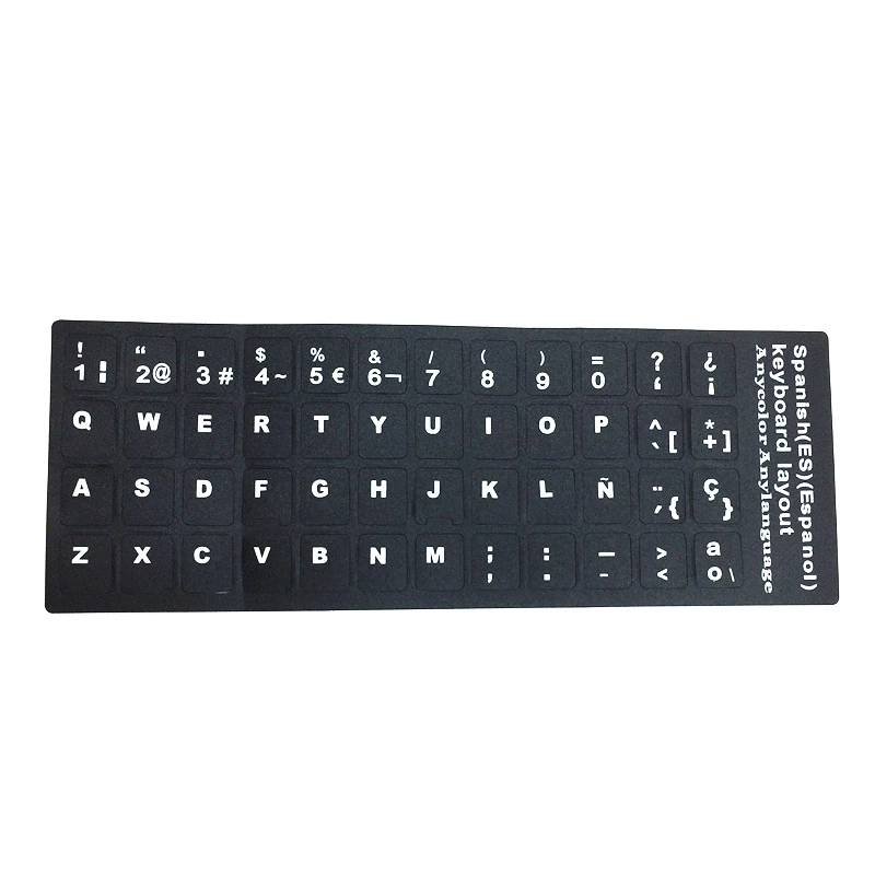 Keyboard, universal matte sticker, English, Spain