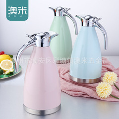 廠家 304不鏽鋼真空保溫壺家用雙層熱水暖瓶歐式咖啡壺禮品冷水壺