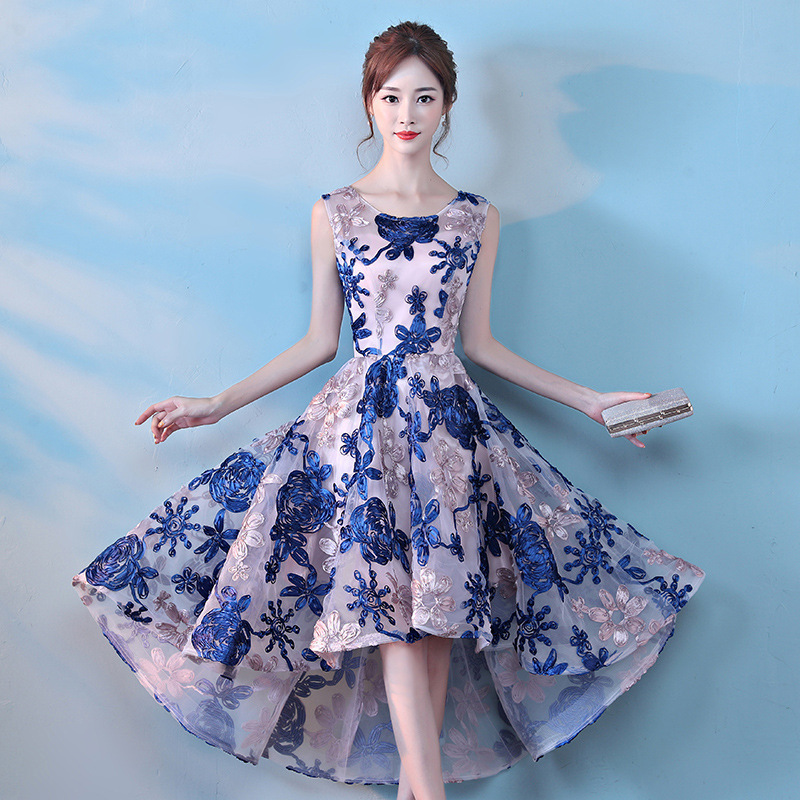 Vestido de noche para mujer, nuevo estilo 2026, falda corta con diseño de parte delantera corta y parte trasera larga, vestido de fiesta, vestido de fiesta adelgazante para eventos sociales. image 3