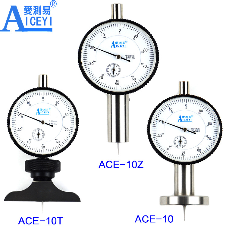 爱测易10mm线路板切割槽PCBV-CUT孔沟槽T型百分指针深度规百分表