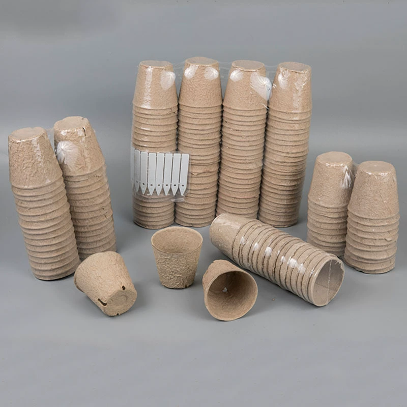 Разлагаемая одноразовая Бытовая Целлюлоза для выращивания формованная тарелка для рассады детская чаша целлюлоза детская чашка