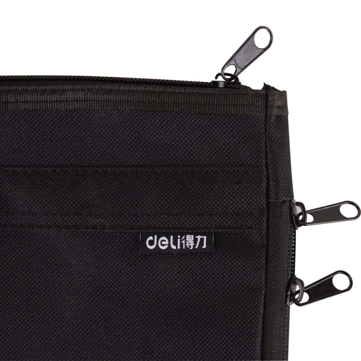 Deli 5500A4 maletín bolso de doble capa bolsa de conferencia de oficina bolsa de material de tela Oxford bolsa de cremallera