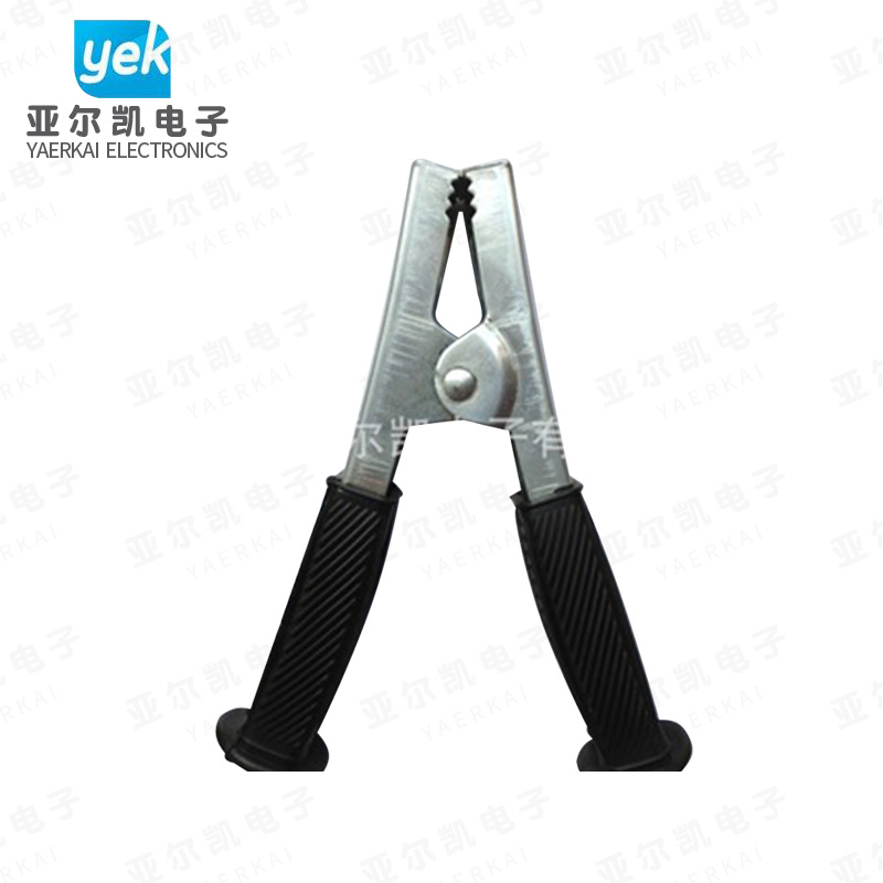 强力500A电瓶夹 PVC绝缘汽车充电夹 带绝缘套管鳄鱼夹电瓶夹