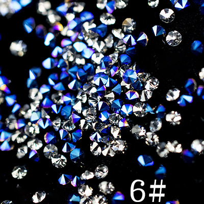 Tiktok red micro diamante clavo flash pequeño diamante roto cristal arena circón mezclado Super Flash Nueva York tormenta uñas joyería