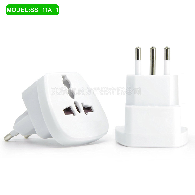 SS-11A欧标转换插头 欧式插座 香港瑞士欧洲旅游转换器巴西转瑞士