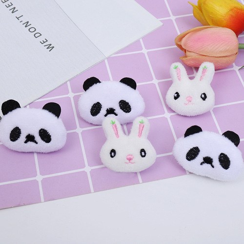 Cartoon Plush Radish Rabbit Panda DIY Shoes, Clothes, Hats, Accessories, Decorative Material Handmade Headwear Batch