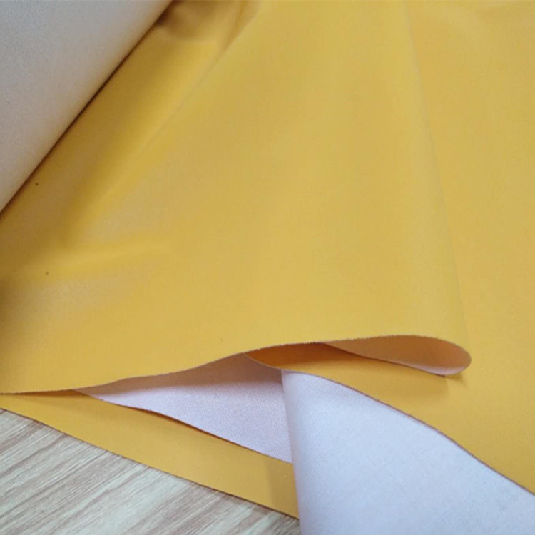 厂家供应涤棉黄色反光面料箱包彩色反光布耐水洗高亮黑色反光TC布