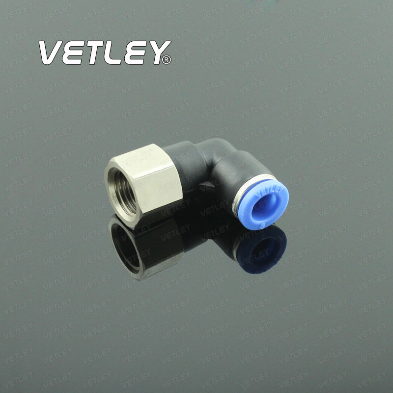 气动内螺快插弯头 PLF 4/6/8/10/12-1/2/3/4 内螺纹弯通快插接头