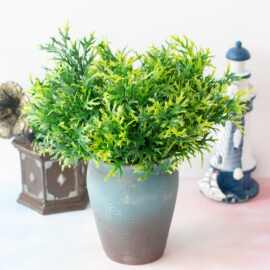 植物墙配材仿真植物 7叉水草鹿角草 花蕨类植