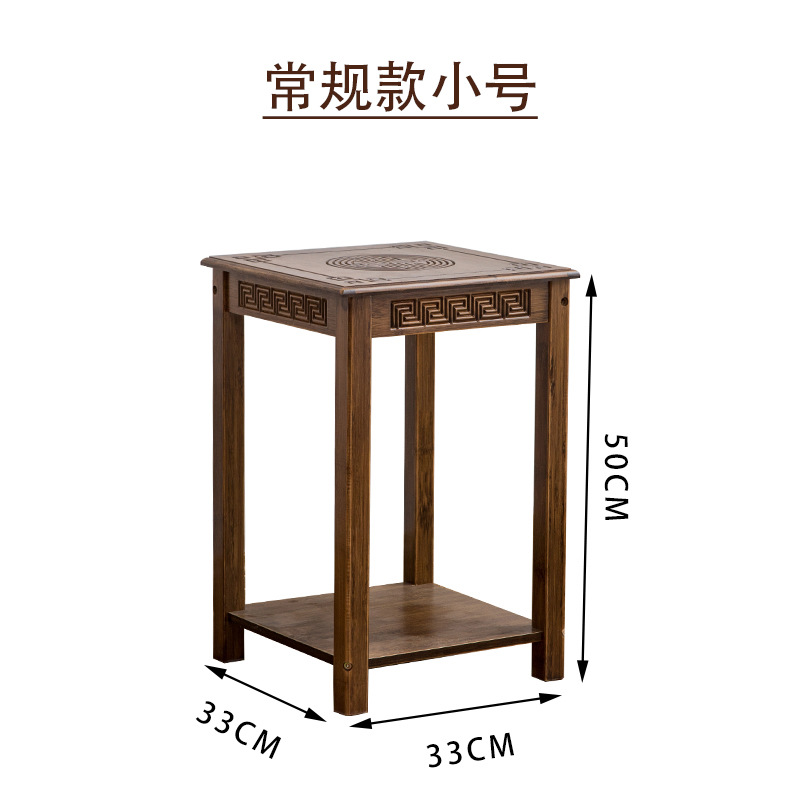 Yaouda sala de estar soporte de flores chino balcón soporte de maceta soporte de tanque de peces bambú mesa alargada verde rábano suculento soporte de flores al por mayor