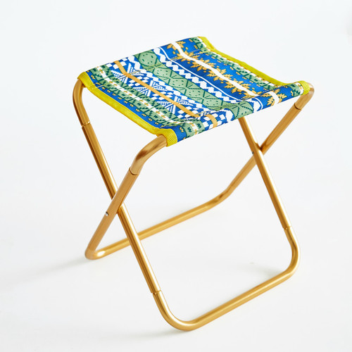 Outdoor aluminum alloy folding stool chair small horse fishing stool chair portable camping beach chair cross-border