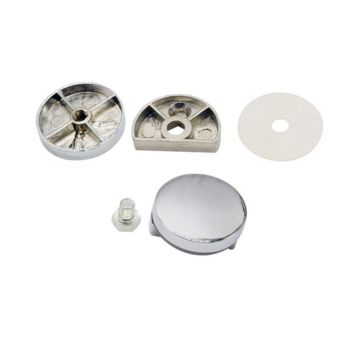 Zinc alloy round bathroom glass mirror fixed bracket on the wall fixed clip zinc alloy glass accessories posted on the wall