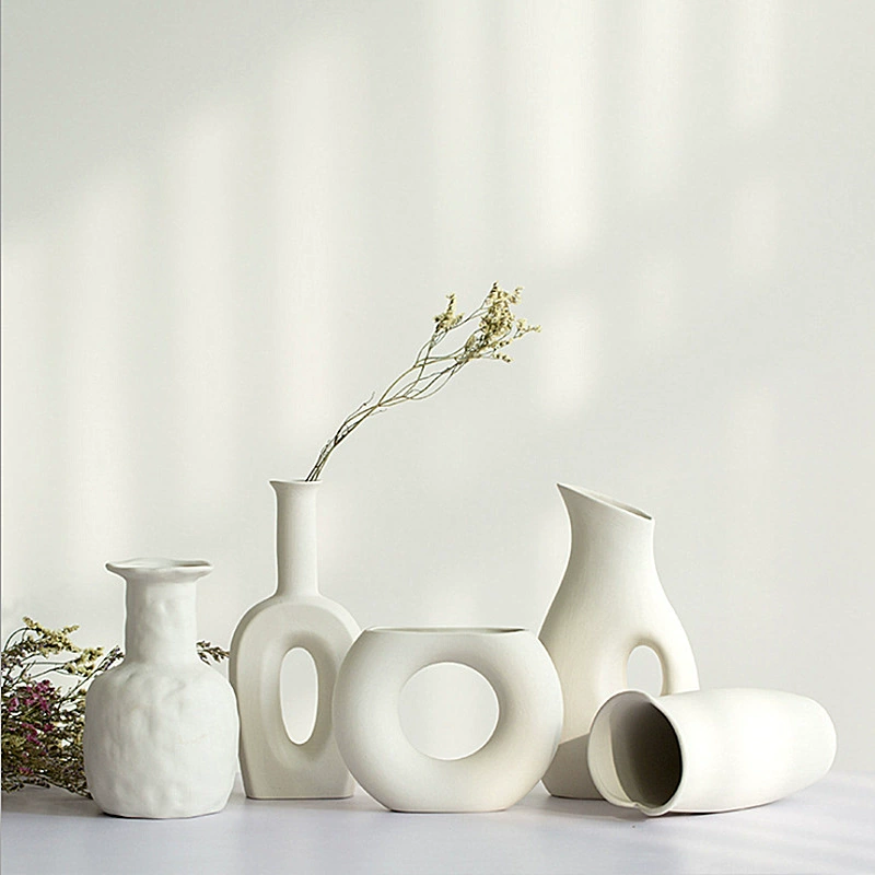 Ceramic fresh modern white decorations for living room, home decor