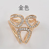 Fashionable brooch, cloak, accessory, European style, diamond encrusted, wholesale