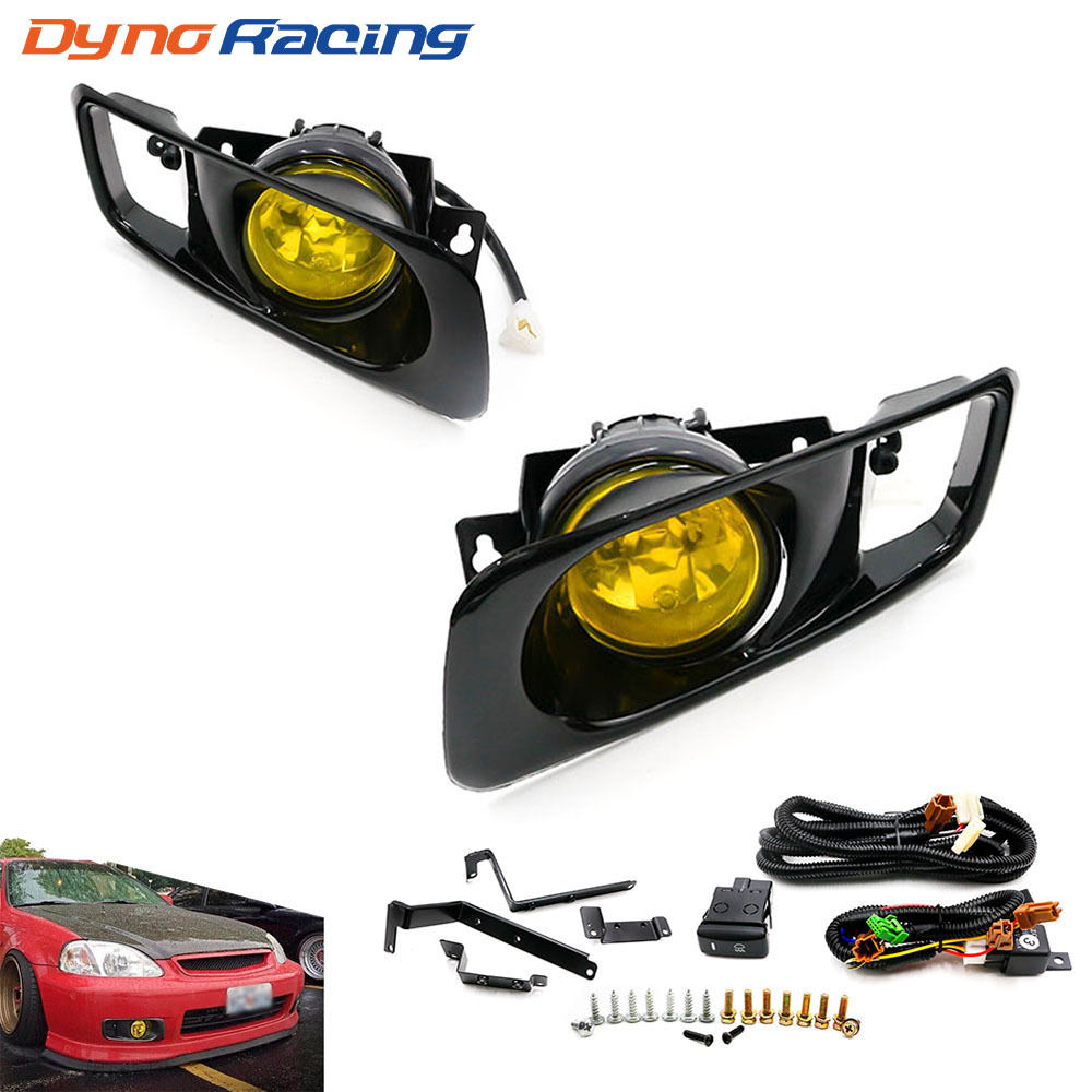 Honda Civic 1999-2000 ön duman farı, H3 lampa, ağ və sarı işıq