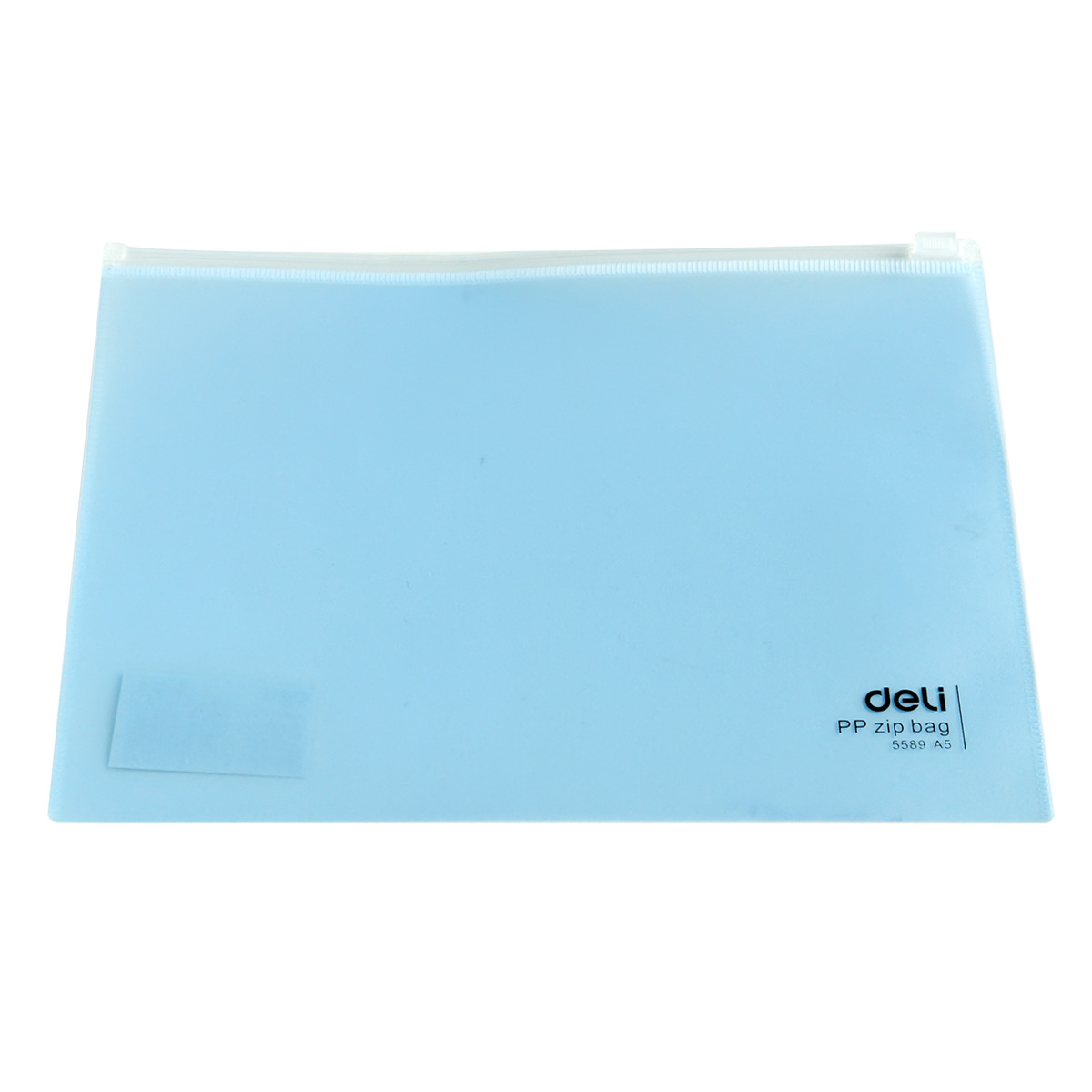 Deli 5589A5 bolsa de cremallera transparente PP bolsa de archivo bolsa de información de papelería estudiante bolsa de documentos de oficina