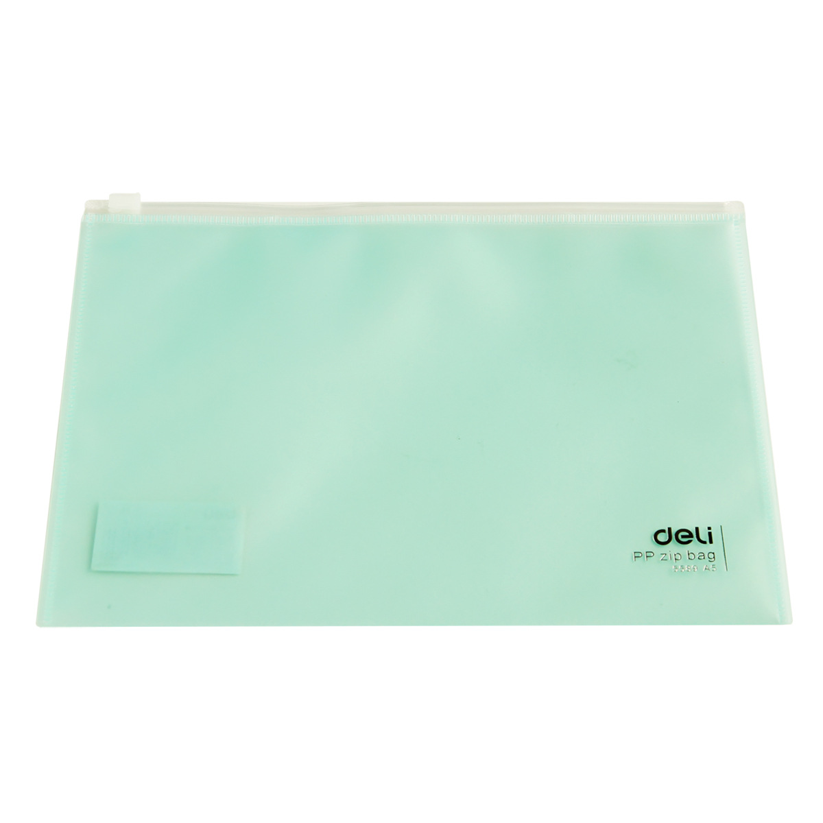 Deli 5589A5 bolsa de cremallera transparente PP bolsa de archivo bolsa de información de papelería estudiante bolsa de documentos de oficina