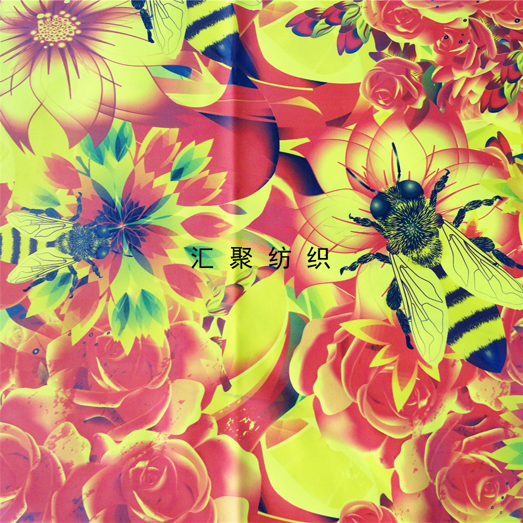 pvc数码印花  pu皮/超纤数码印花 油墨数码印花 满版花朵