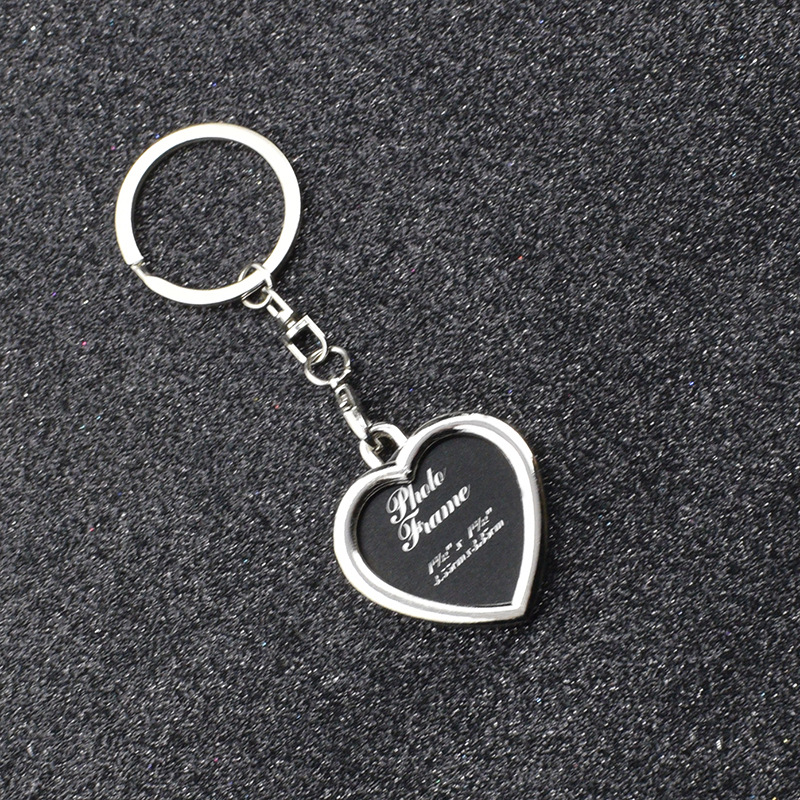 Amor creativo llavero marco de fotos pareja llavero cuadrado personalizado foto llavero conmemorativo pequeño regalo