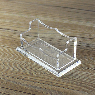 JARO caja de tarjeta de visita de alta gama caja de tarjeta de tres capas de doble capa caja de almacenamiento de papelería de oficina de regalo de escritorio de acrílico