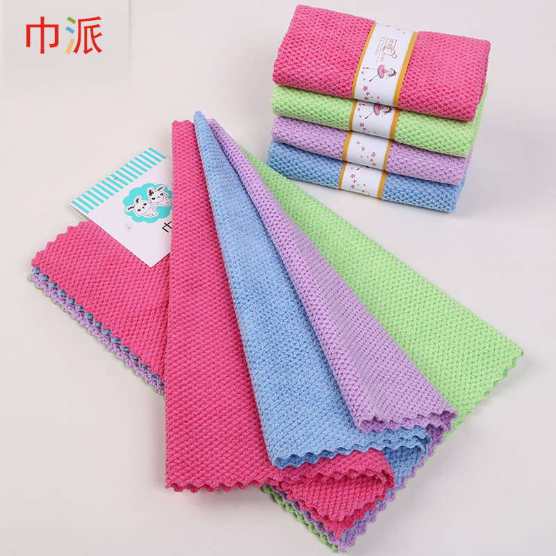 Toalla estilo nuevo gran perla trapo descontaminación no fácil de pelusa absorbente fácil de limpiar fibra fina trapo