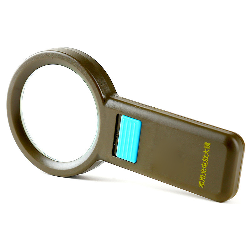 手持式5倍放大镜带10个LED圈灯阅读高清放大镜 厂家批发82007